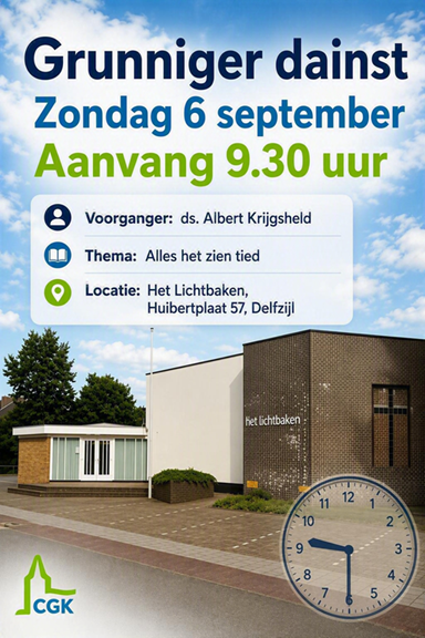 Grunniger dainst 6 september klein